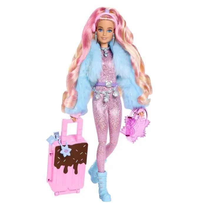 Barbie®-Barbie® Extra Cool-Poupée voyage en tenue d’hiver HPB16-1