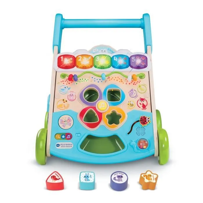 VTECH SUPER TROTTEUR NATURE INTERACTIF (JOUET AVEC PARTIE BOIS CERTIFIE FSC®)-0