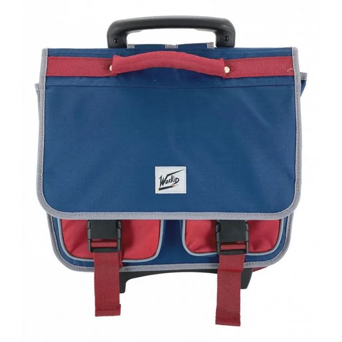Cartable scolaire avec trolley + trousse offerte "Workids"-1