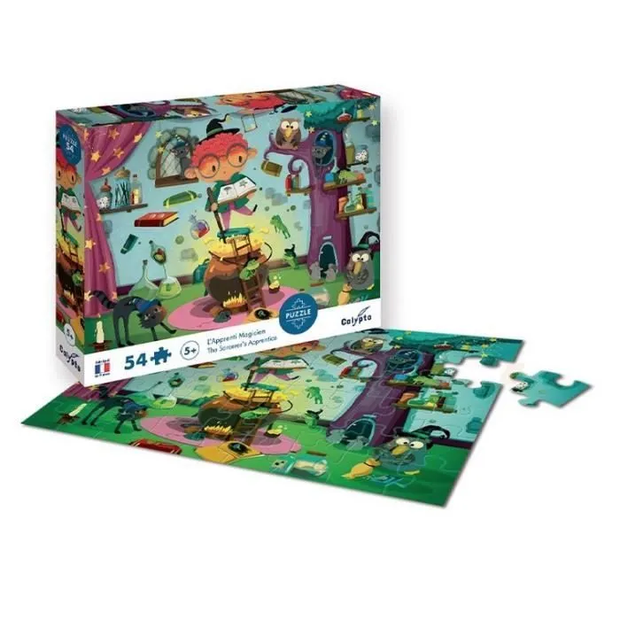 Puzzle enfant Sentosphere - 7802 - L'apprenti magicien - 54 pièces - Fantastique-1