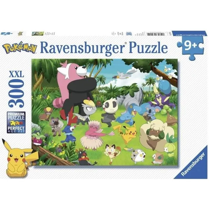 POKÉMON Puzzle 300 pièces XXL - Pokémon sauvages - Ravensburger - Puzzle Enfant 300 pièces - Dès 9 ans-0