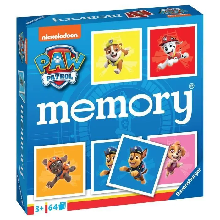 Jeu de mémoire - Ravensburger - Grand memory® Pat'Patrouille - Multicolore - Enfant - Mixte-2