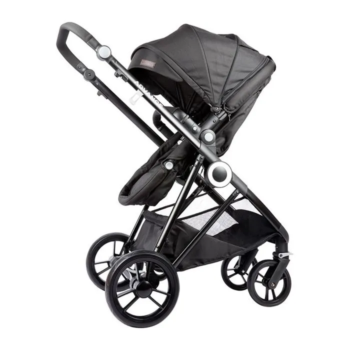 Trio Poussette transformable + Coque + Base Isofix I-Size I-Leo Noir - 0m+-4