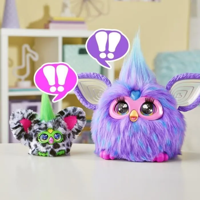 Furby Furblets Moo-Boo, Mini peluche électronique pour filles et garçons, plus de 45 sons, à partir de 6 ans, série 4, Hasbro-3