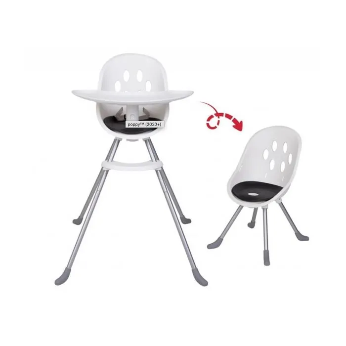Chaise Haute Évolutive - Phil and Teds - Poppy 2020 - Rouge - Légère et Sécurisée-0