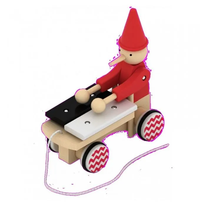 Jouet à tirer pinocchio-0