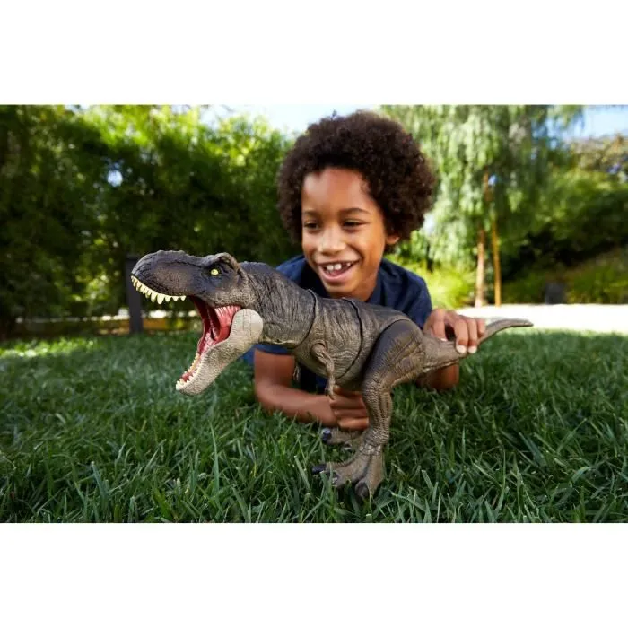 Figurine dinosaure - Jurassic World - T-Rex Morsure Extrême - 50cm sonore et articulé - Dès 4 ans-4