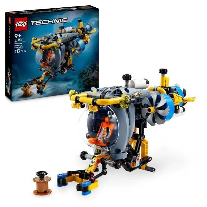 LEGO Technic 42201 Le sous marin de recherche en haute mer - Jeu de construction dès 9 ans-0