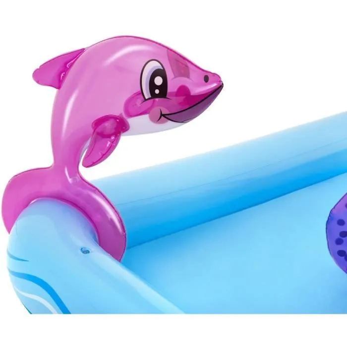 Aire de jeux pataugeoire - BESTWAY - Fantastic Aquarium - 239 x 206 x 86 cm - Avec fontaine-1