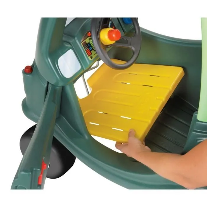 Little Tikes Cosy Coupe Dino vert - Voiture pour enfants - Portes fonctionnelles - 4 roues - Plancher à retirer & 1 klaxon - 18 mois-2