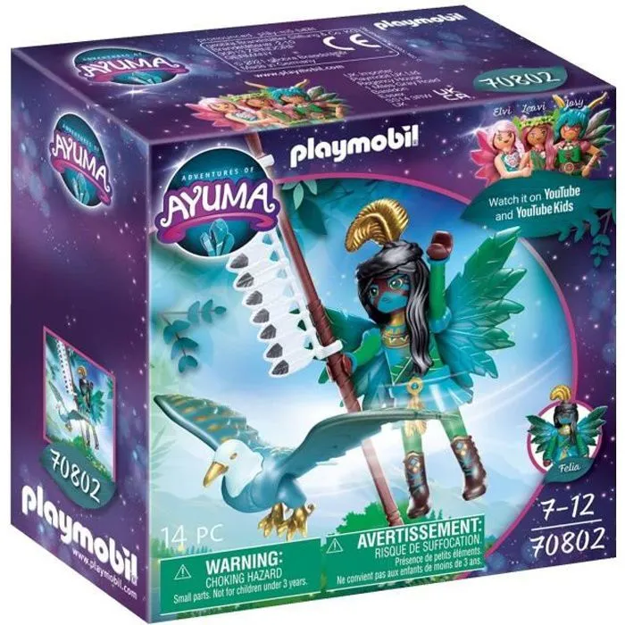 PLAYMOBIL - 70802 - AYUMA - Knight Fairy avec animal préféré - Adventures of Ayuma-0