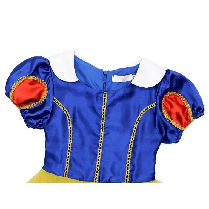 Déguisement Princesse Blanche Neige Fille - LCC - Robe Anniversaire Fête Halloween Noël Partie Carnaval Cosplay-2