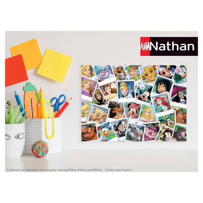 Puzzle 100 pièces Disney - NATHAN - La grande famille - Dessins animés et BD - 36x26 cm-1