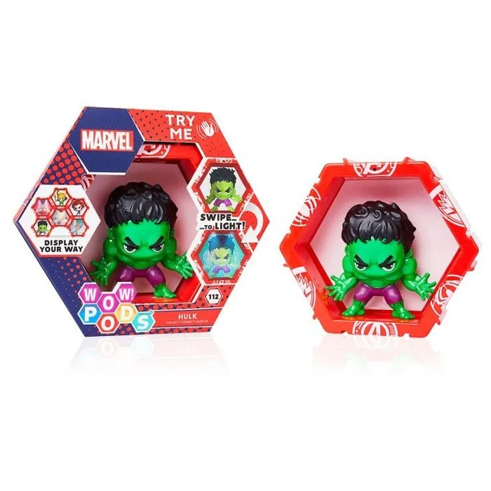 Figurine WOW! Pods Marvel - WOW STUFF - Hulk - Vert - 175g - 15x5.3x15cm - A partir de 3 ans-3