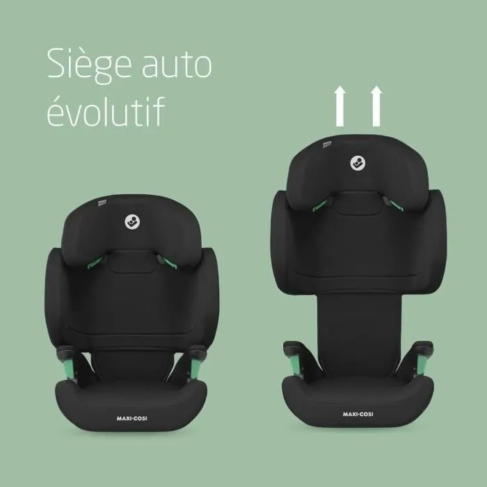 MAXI-COSI Rodifix M I-Size, Siège auto Isofix Groupe 2/3, Rehausseur voiture, Evolutif, de 15 à 36kg, de 3,5 à 12 ans, Basic Black-3