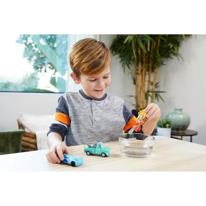 Pack de 3 mini-véhicules Cars Color Changers - MATTEL - Flash McQueen, Martin et Bobby Swift - 3 ans et +-4