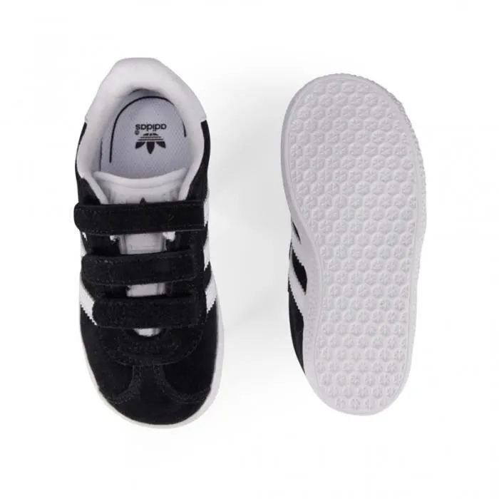 Bebeboutik Basket adidas Gazelle Enfant Noir ADIDAS ORIGINALS Bebe Scratch Cuir