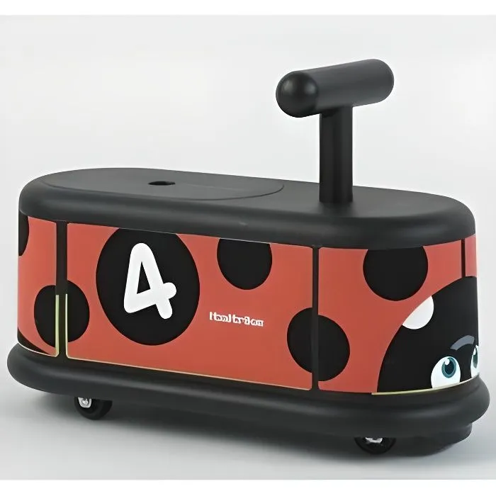 Porteur pour enfant - ITALTRIKE - Animaux Coccinelle - Mixte - Jusqu'à 25 kg - 4 roues-0
