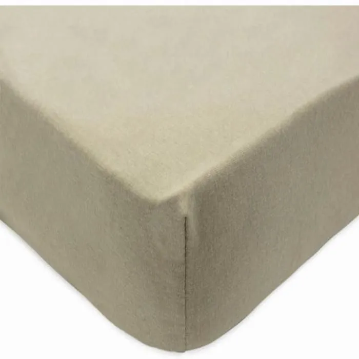 Drap-housse Jersey lit bébé Vert Olive 60 x 120 cm-2