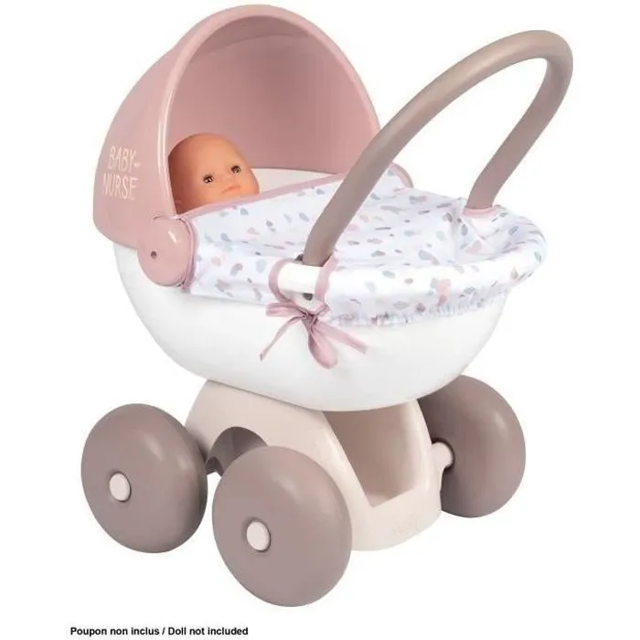 Landau câlin Baby Nurse pour poupon jusqu'à 42cm - SMOBY - Fabriqué en France-0