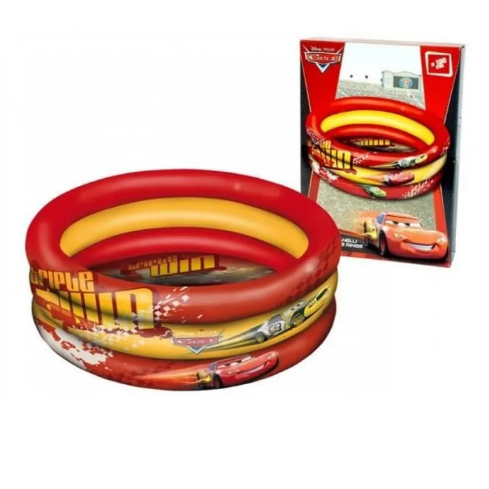 Piscine gonflable Disney Cars 100cm - PVC - Rouge et jaune - Mixte - Enfant-0