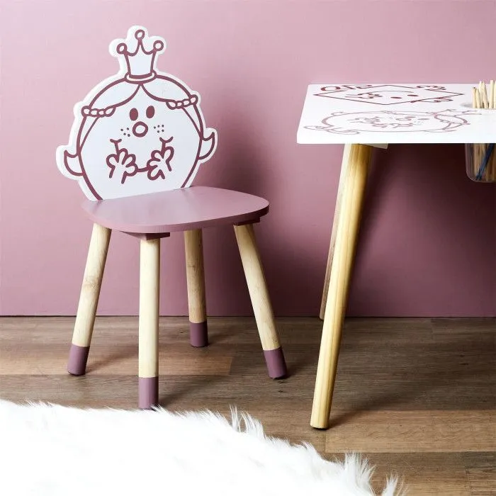 Chaise Enfant "Madame Princesse" 57cm Rose-4