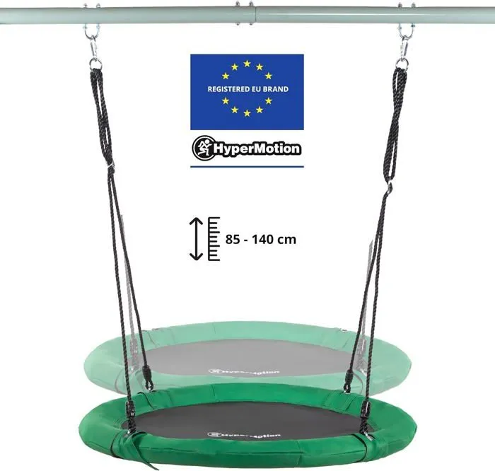 Balançoire Enfants - HyperMotion - Ronde - Hauteur Réglable - Charge 150 kg - Diamètre 102 cm-3