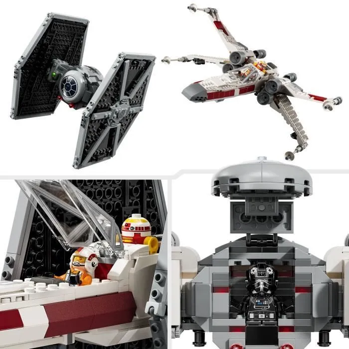 LEGO® Star Wars 75393 TIE Fighter et X-Wing à Combiner - Maquette à Construire-2