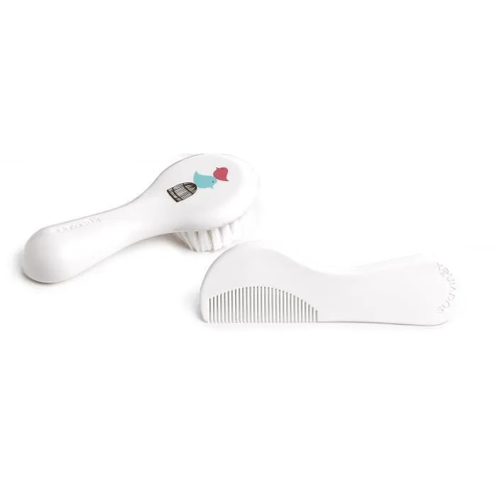 SUAVINEX Set de brosse et peigne - Blanc-0