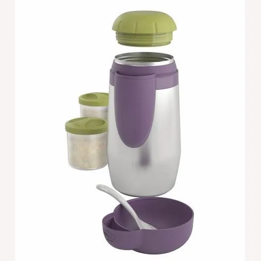 Bouteille isotherme Chicco Step Up Family - Violet - 250 ml - Pour bébé-0