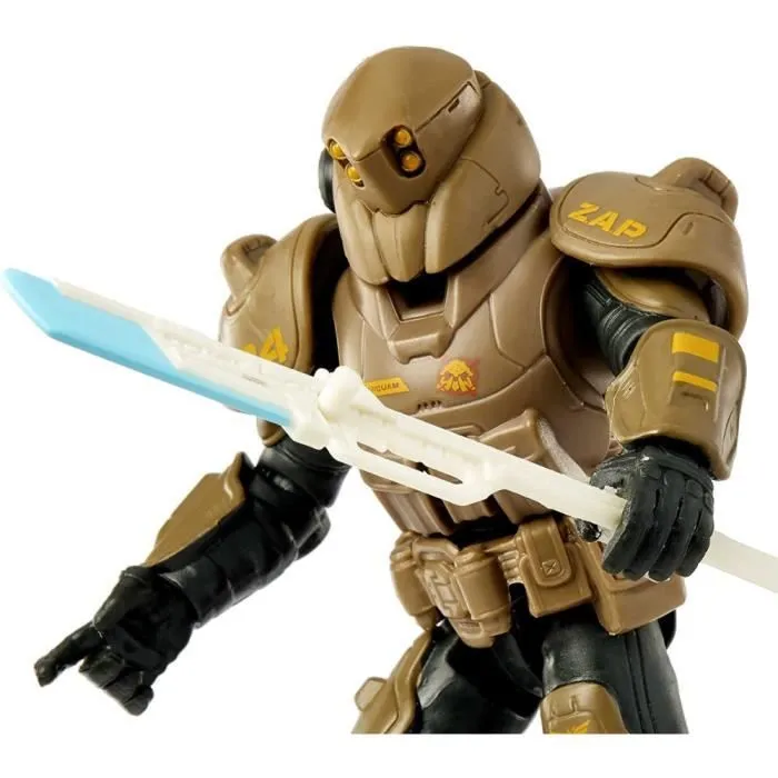 Figurine Articulée Disney Pixar - Buzz l’Éclair Commandant ZAP - MATTEL - Marron - 12,7 cm-3