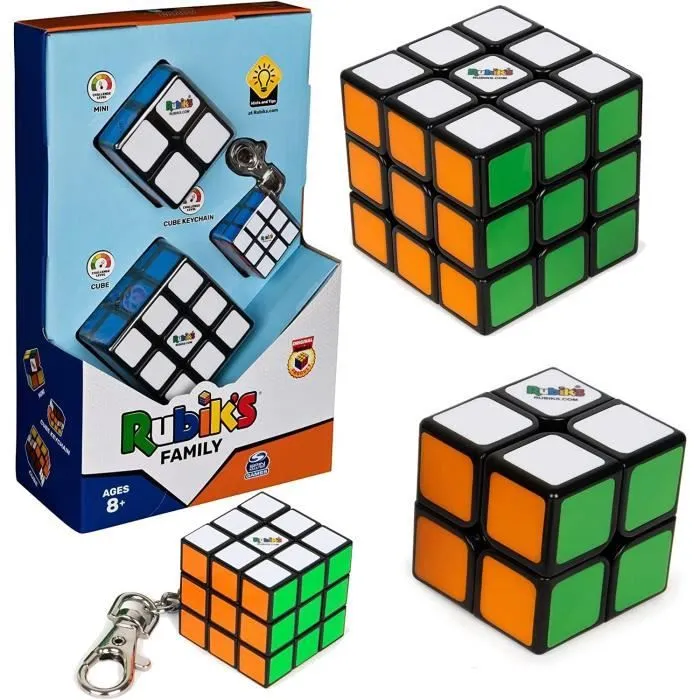 Cubes - Rubik's - Family Pack - Multicolore - 3 pièces - À partir de 8 ans-0