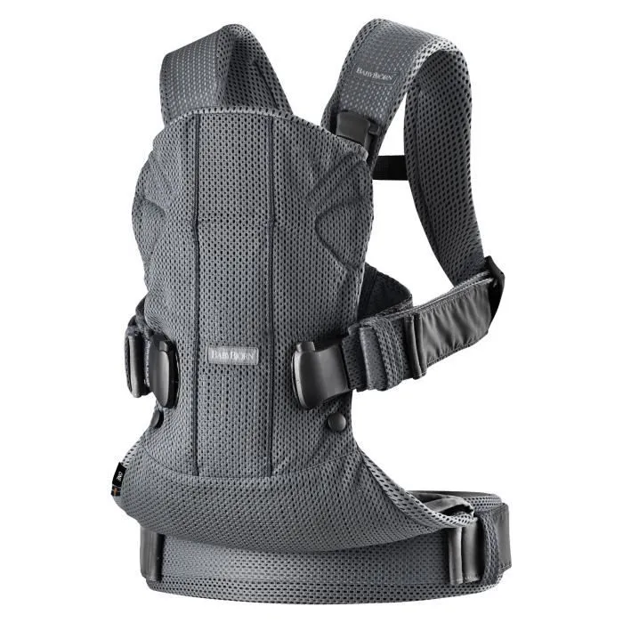 Bebeboutik Porte bebe One Air BABYBJORN Anthracite Physiologique Mesh 3D 0 3 ans