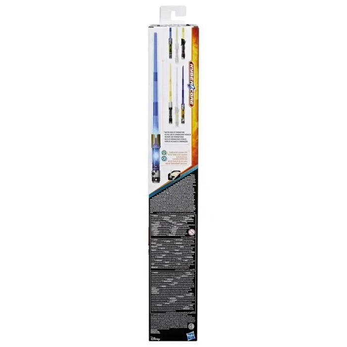 Sabre laser électronique Maître Jedi Sol, bleu personnalisable officiel sous licence Star Wars Lightsaber Forge Kyber Core, des 4 an-4