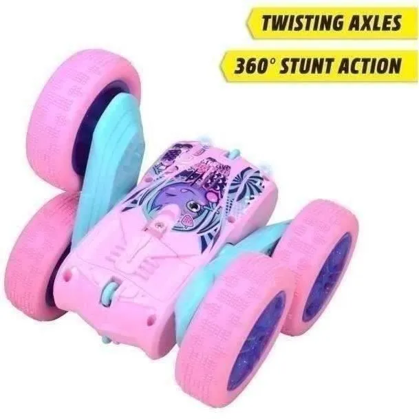 Dickie - Véhicule Radiocommandé 16 cm - Flippy Berry Shaker - Rotation 360° - Rose - Piles Incluses - Dès 6 ans-1