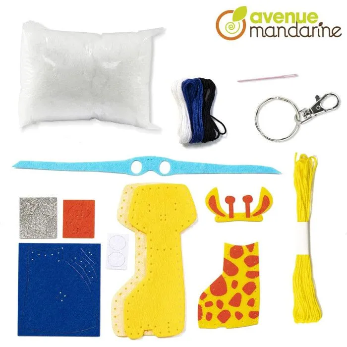 Kit de couture - AVENUE MANDARINE - Mini Couz'In - 21 pièces - 17 cm - Instructions incluses-2