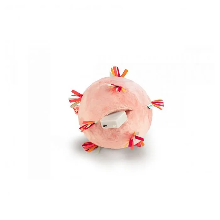 Jouet - LILLIPUTIENS - Balle sonore sensorielle Stella - Rose - Polyester - A partir de 3 mois-2