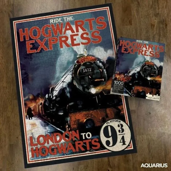 Puzzle Harry Potter Poudlard Express 1000 pièces - Aquarius - Cinéma et publicité - Mixte-0
