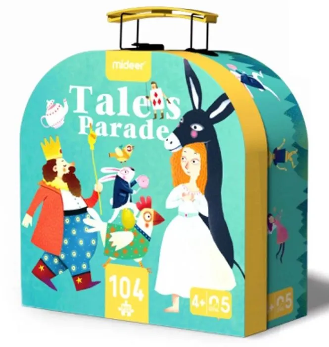 Mideer - Ma Valise Puzzle Contes 104 pcs - TROUSSELIER-0