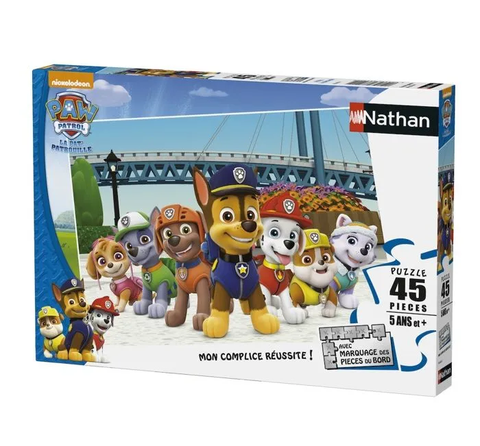 PAT' PATROUILLE Puzzle 45 pièces - Nathan - Prêts à intervenir-1
