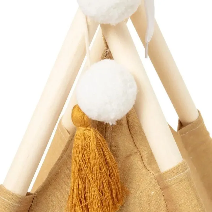Tipi Déco Enfant "Wapi" 160cm Ocre-4