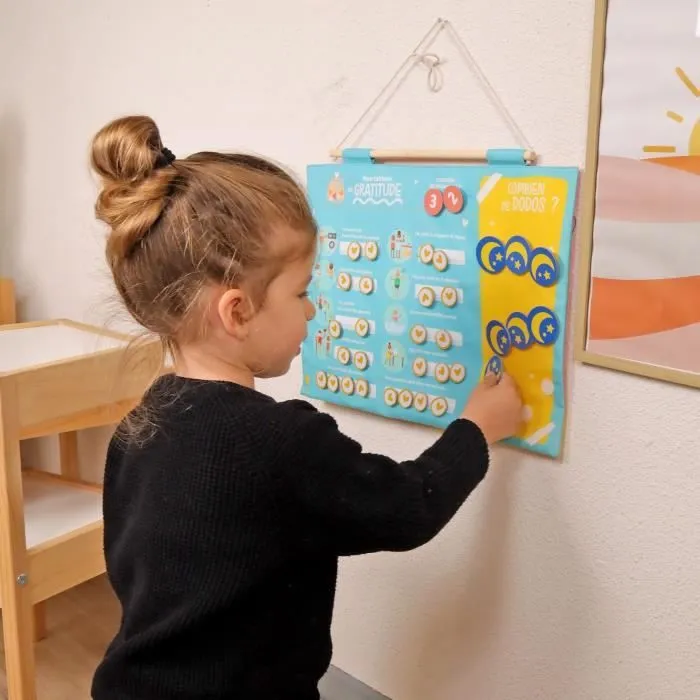 Calendrier Semainier Gratitude Pour Enfant - JADE - Montessori - Jeu Educatif - Humeur - Dodo - Jeu Pour Enfant - Desgin Français-3