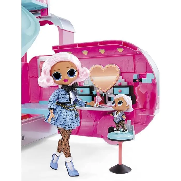 Camping-car Glamper 4-en-1 L.O.L. Surprise OMG - Argent Métallique-3