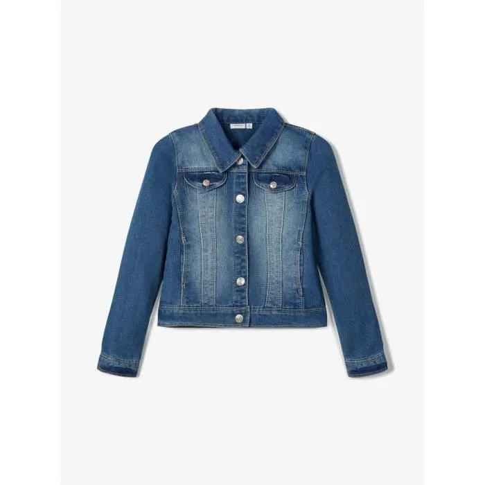 Veste en jean - Name it - Nitstar Rika - Medium blue denim - Fille - Enfant-1