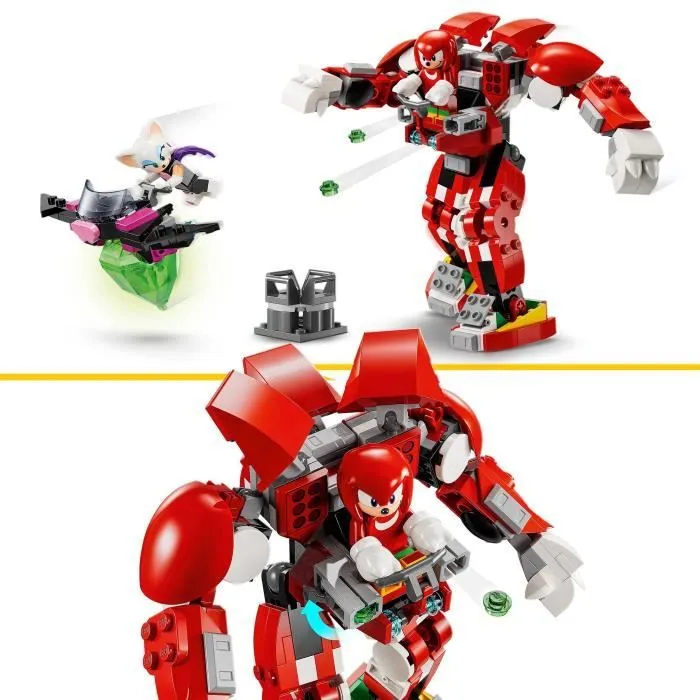 LEGO® 76996 Sonic Le Hedgehog Le Robot Gardien de Knuckles, Figurines de Jeu Vidéo Knuckles et Rouge avec le Maître Emeraude-2