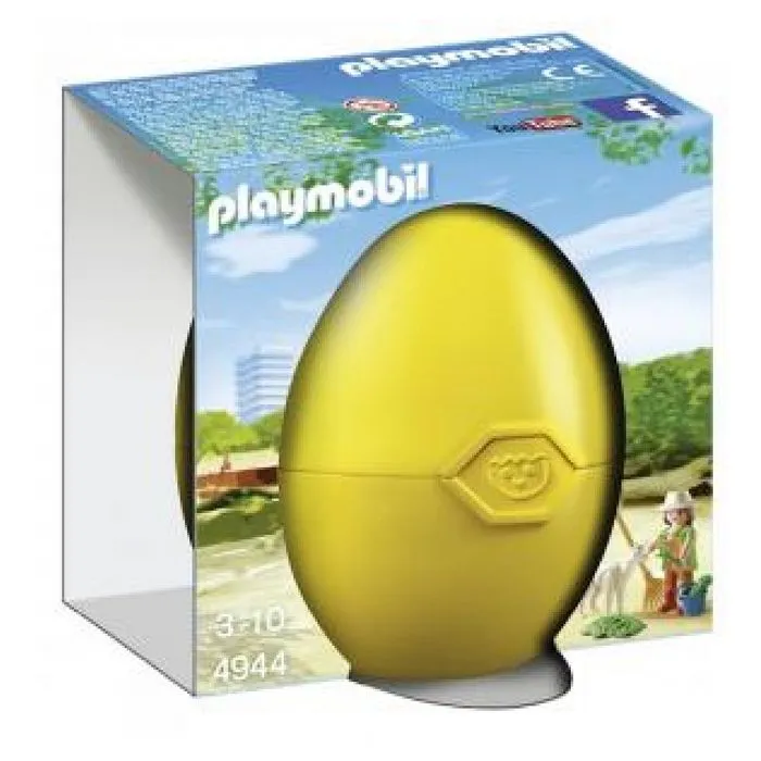 PLAYMOBIL - Soigneur avec Bébé Alpaga - Œuf Surprise de Pâques 4944-0