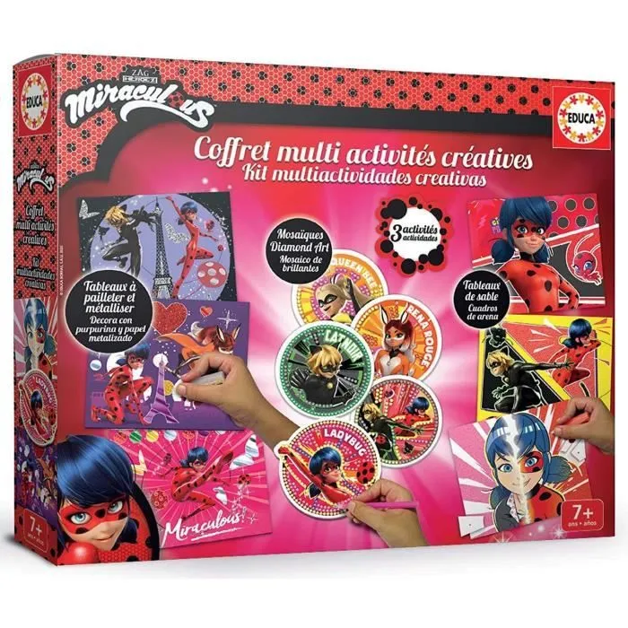 Coffret Multi-activités Miraculous Ladybug - Loisirs créatifs - EDUCA - 18931-0