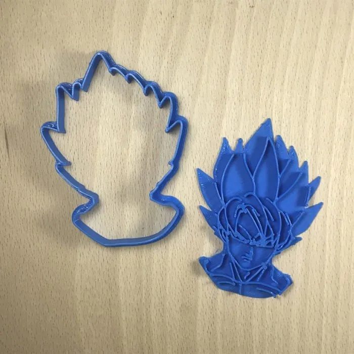 Jeu de cuisine creative - jeu culinaire Cuticuter - CGGOKUSAYAN - Goku Saiyan Coupe Biscuit Dragon Ball, Bleu ()-3