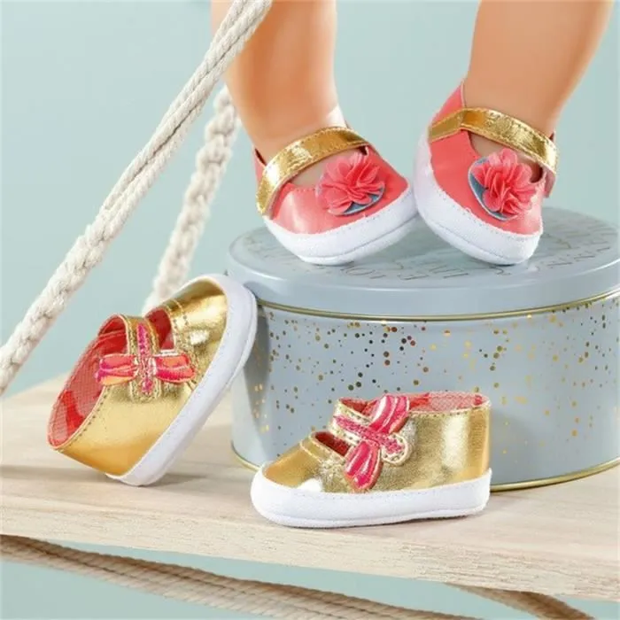 Chaussures pour poupée - BABY Annabell - 43 cm - Rose - Doré - À partir de 3 ans-1