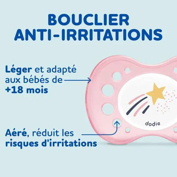DODIE Lot de 3 Sucettes Anatomiques Jour et Nuit +18 mois-4